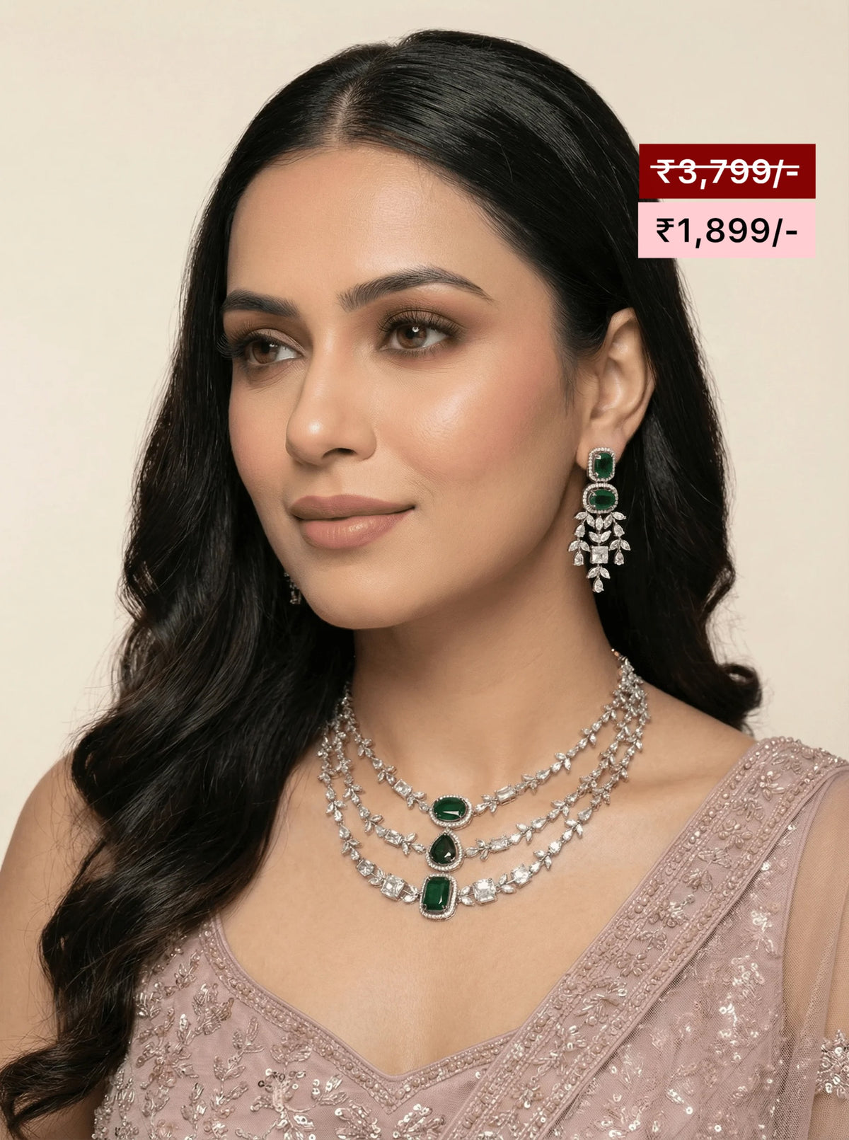 Victorian Triple Layer Necklace Set