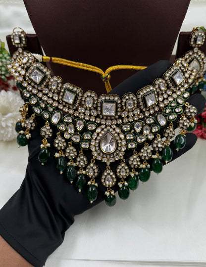 Trisha Polki Kundan Necklace Set
