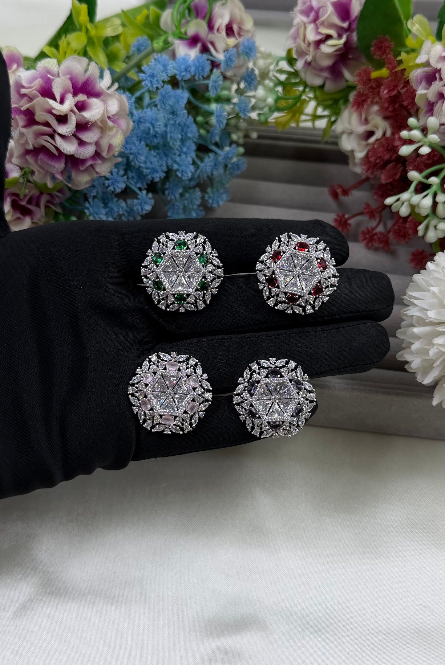 Sabrina American Diamond Ring (Adjustable)