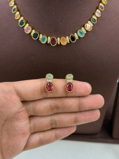Suchita Premium Victorian Delicate Necklace Set