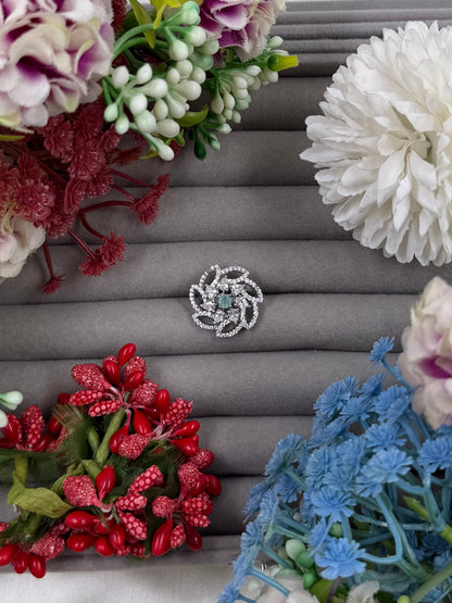 Evelyn American Diamond Ring (Adjustable)