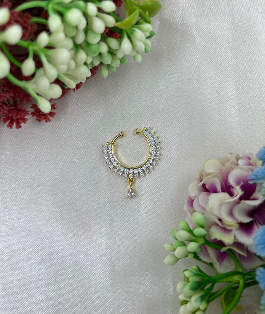 Kasturi Gold AD Nose Ring