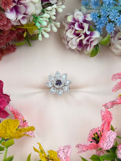 Anjali American Diamond Ring (Adjustable)