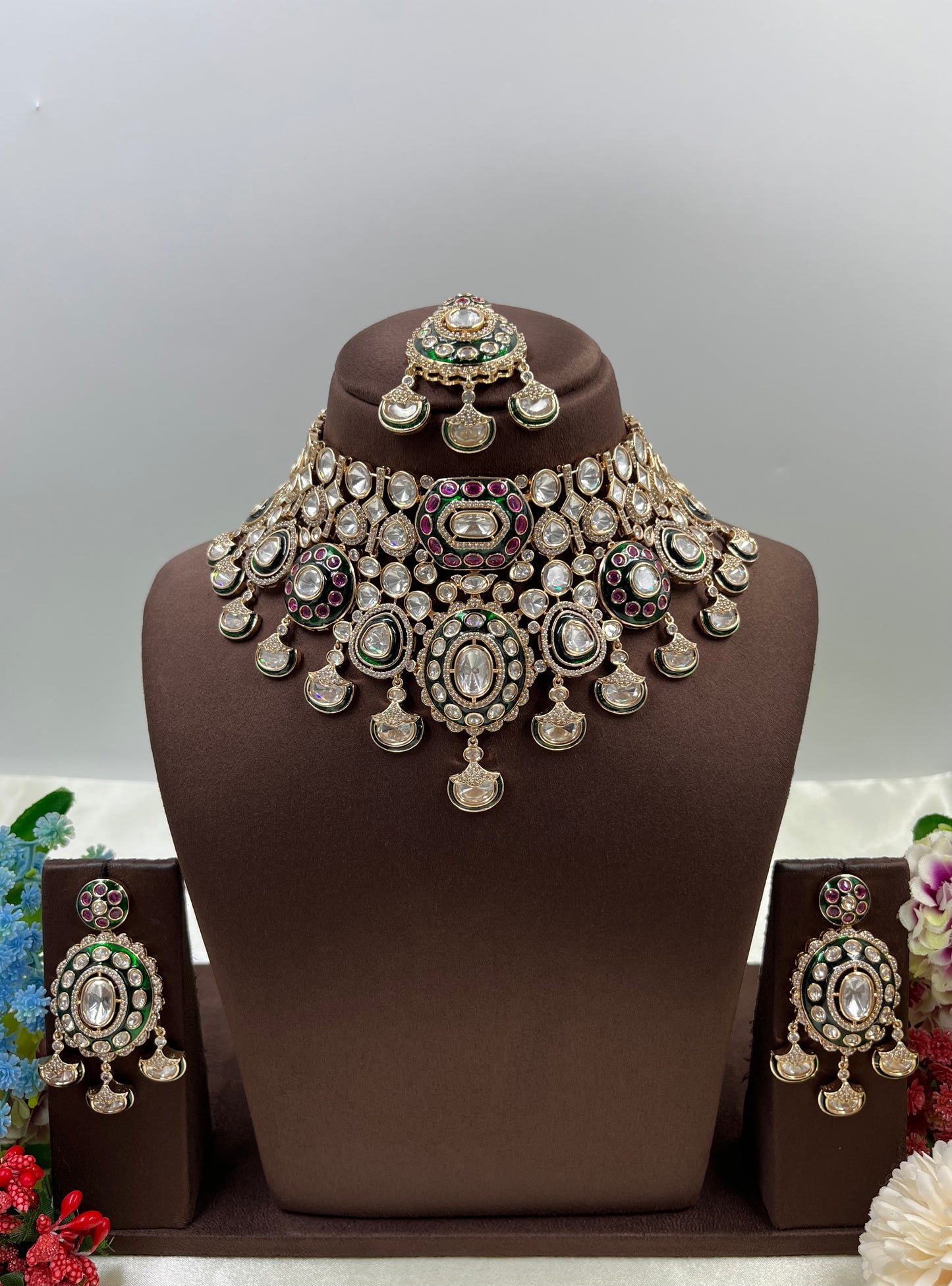 Savitri Moissanite Semi Bridal Set