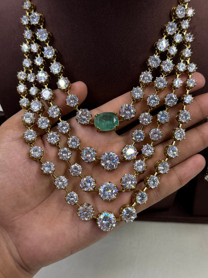 Isha Inspired Premium CZ Layer Necklace