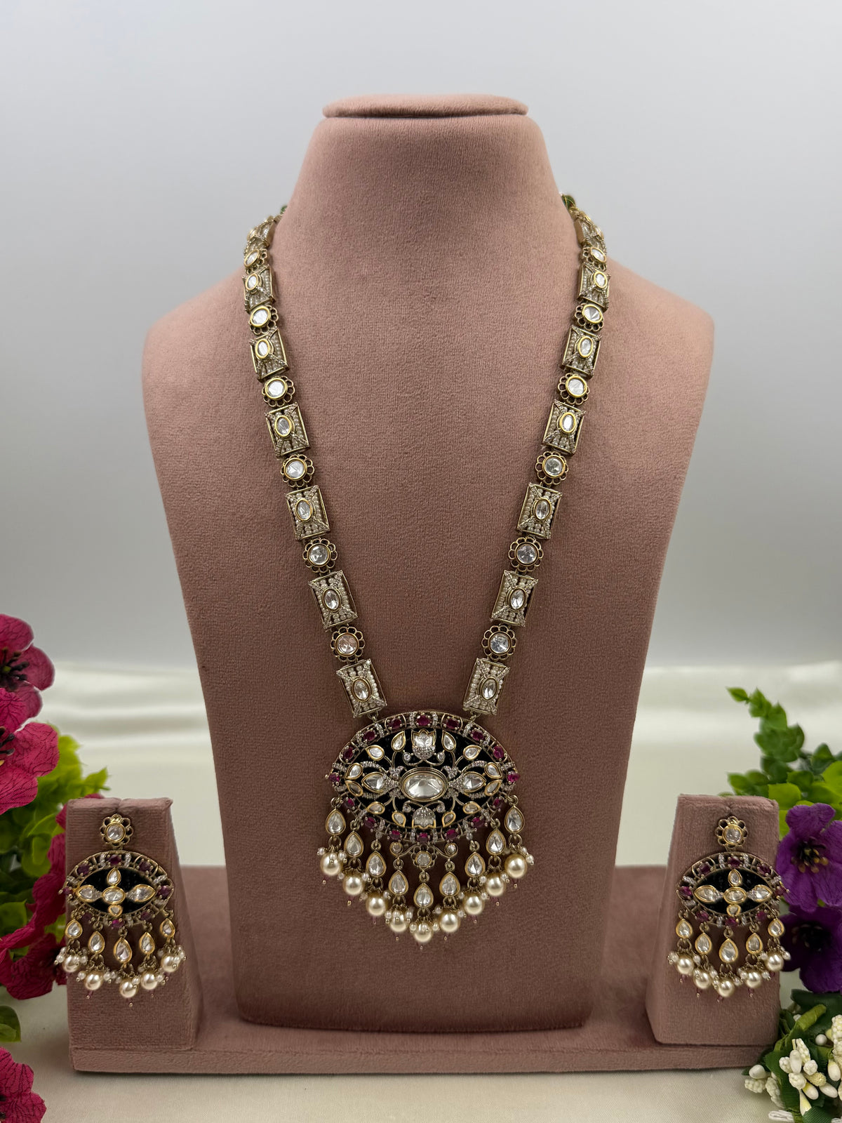 Phulwati Premium Victorian Long Necklace Set