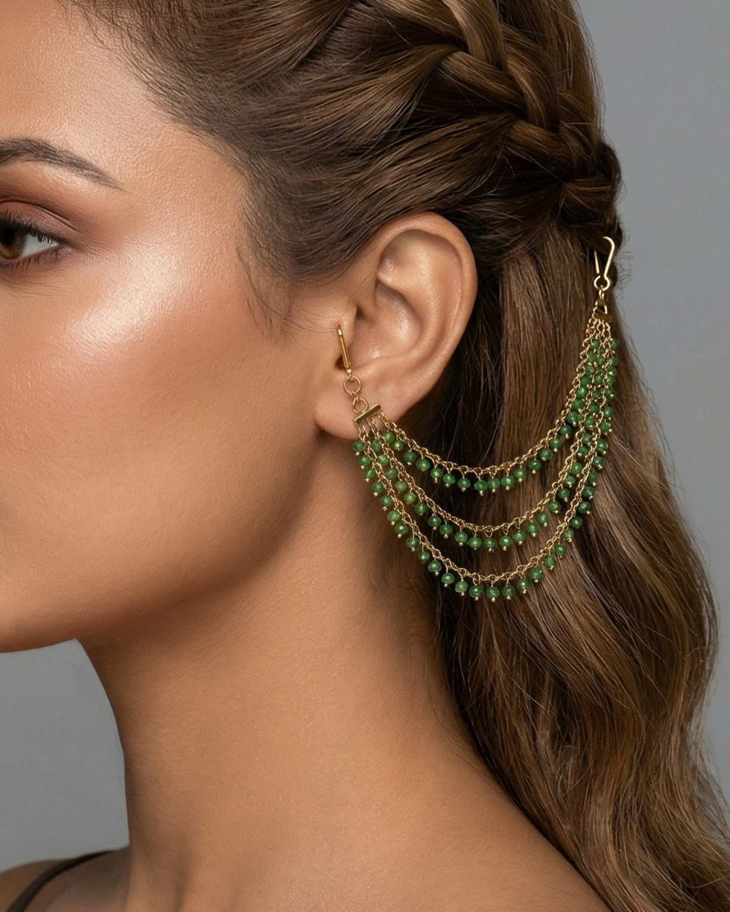 Trisha Pearl Ear Chain