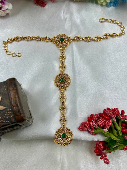 Traditional Gold Hath Panja (One Pis)