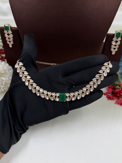 Kashvi Moissanite Delicate Necklace