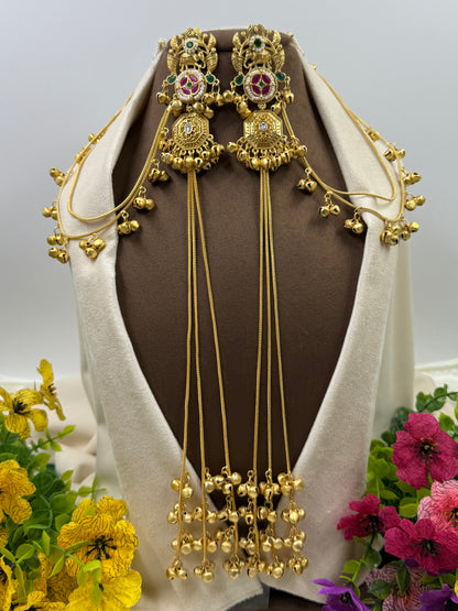 Myra Kashmiri Earing With Earchain