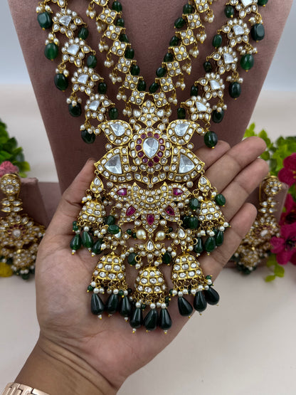 Tarangini Polki Bridal Long Necklace Set