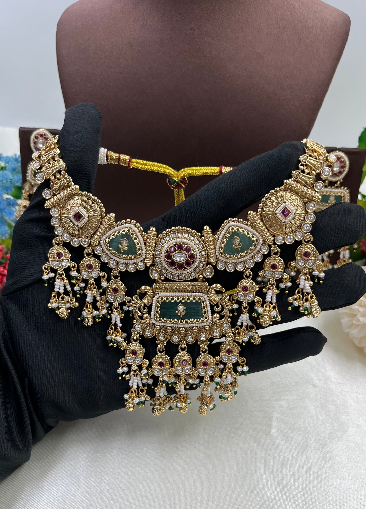 Alia Heritage Antique Gold Necklace