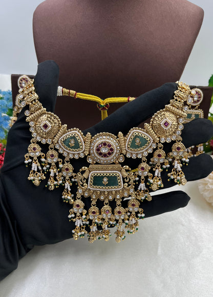 Alia Heritage Antique Gold Necklace