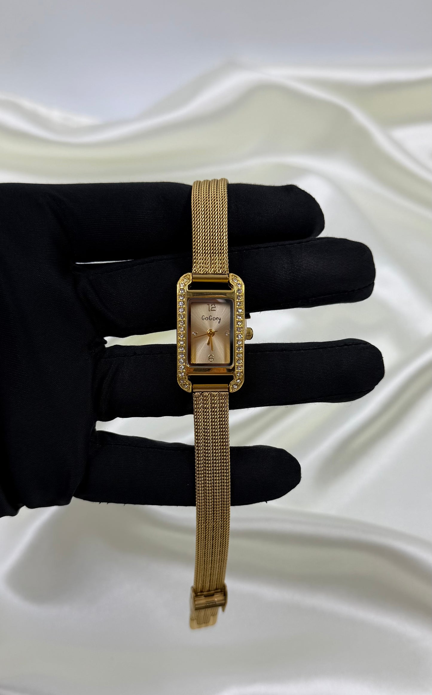 Ridhima Gold Stainless Steel Watch (Adjustable)