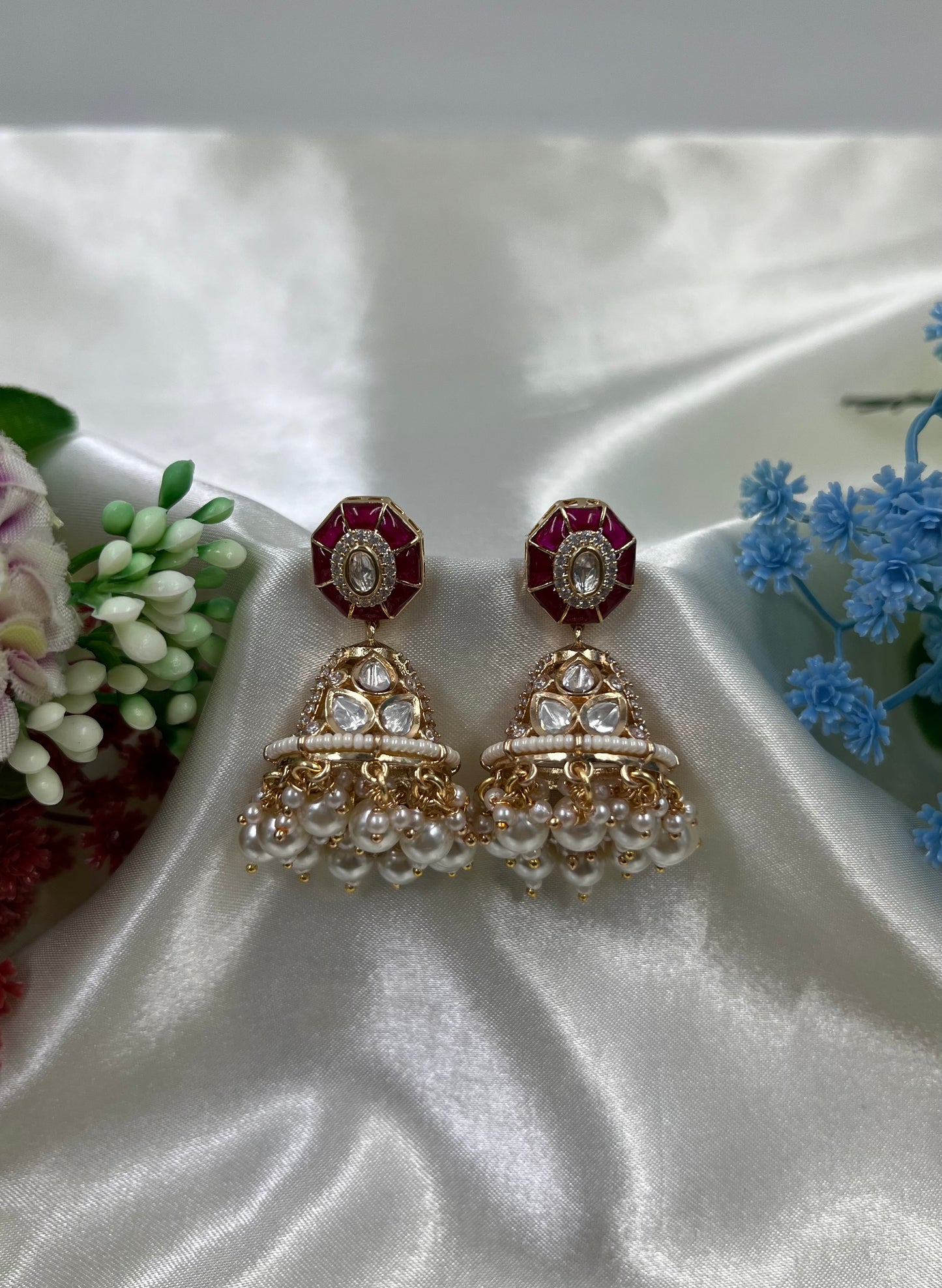 Purva Moissanite Jumka