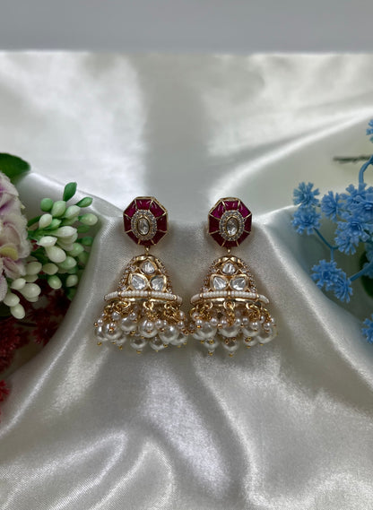 Purva Moissanite Jumka
