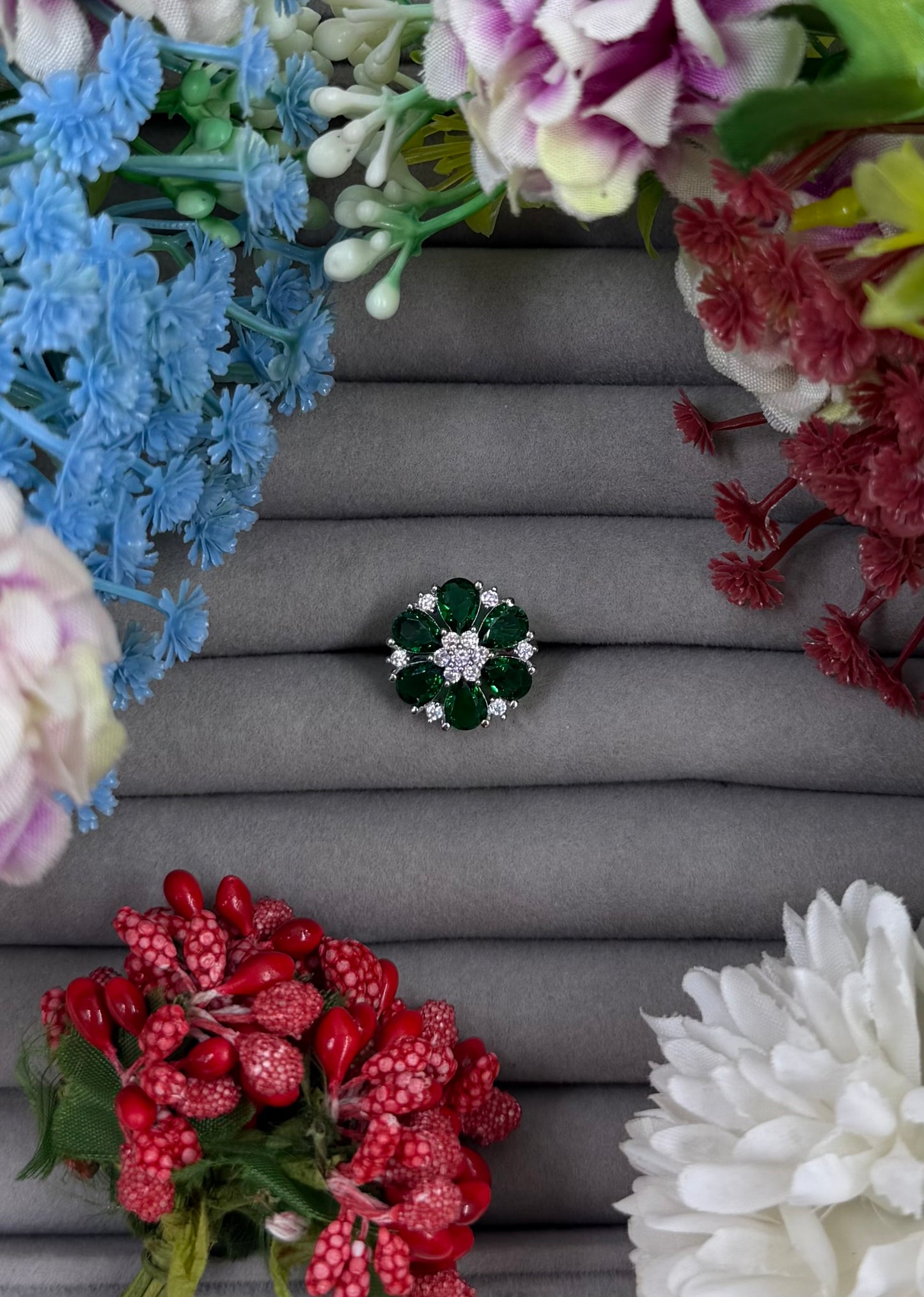 Julia American Diamond Ring (Adjustable)