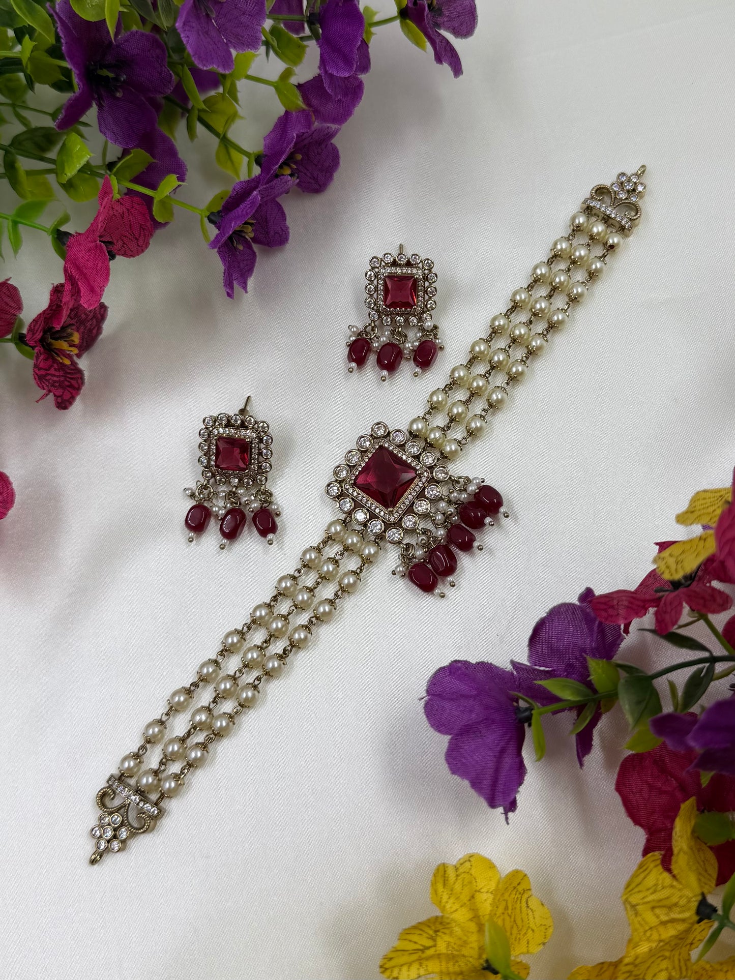 Shivani Victorian Traditional Choker Necklace