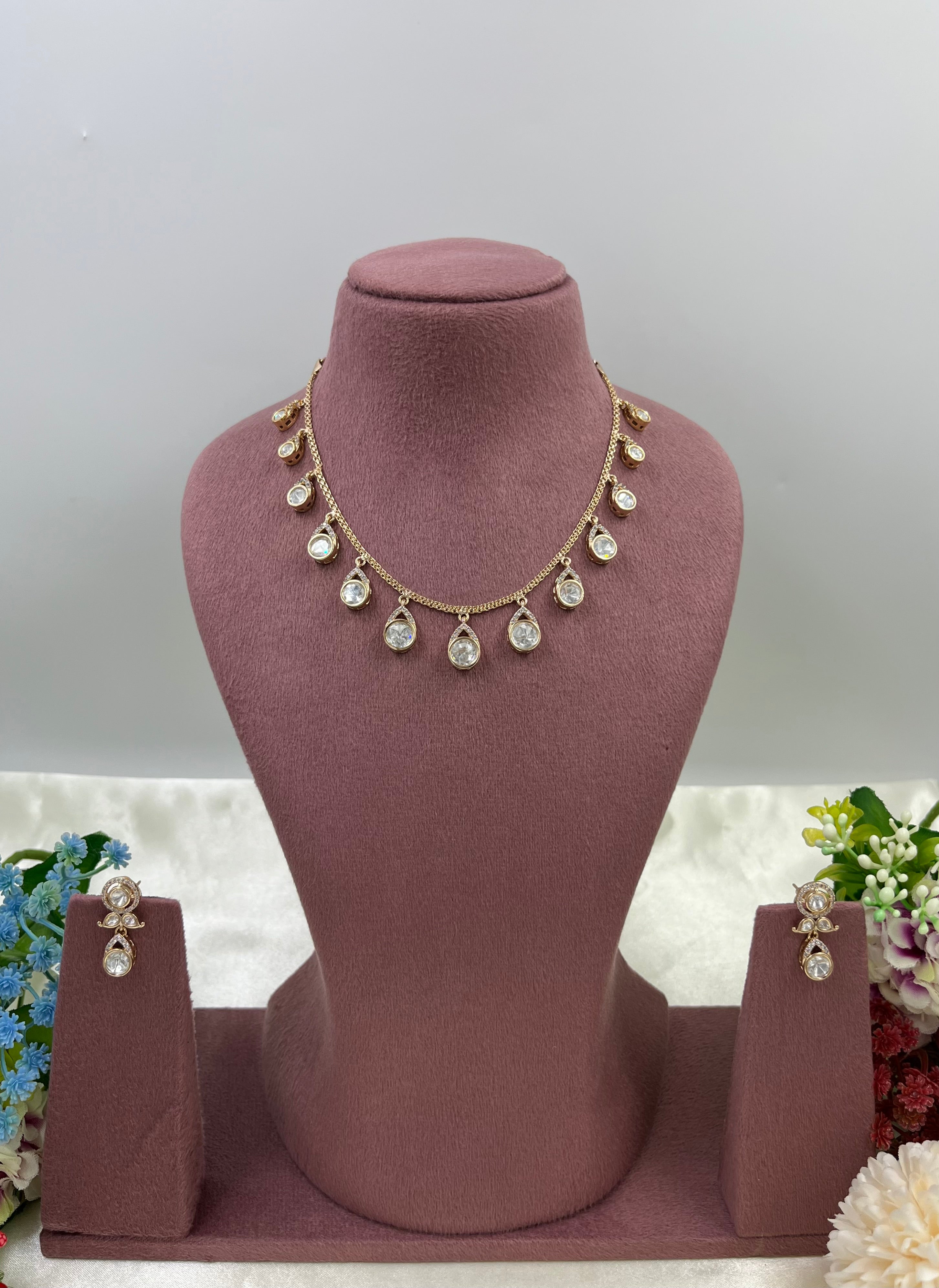 Drishti Moissanite Chain Pendant – Kaushalya Art Jewellery
