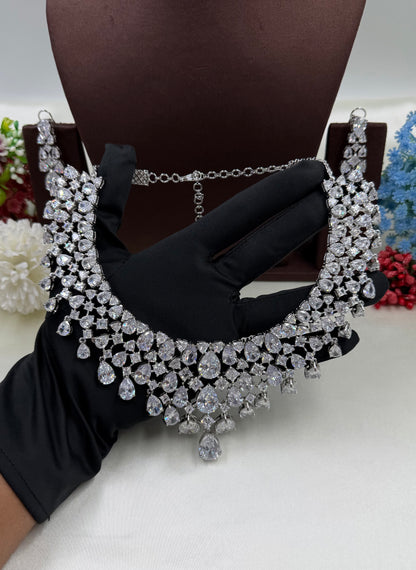 Saniya American Diamond Necklace Set