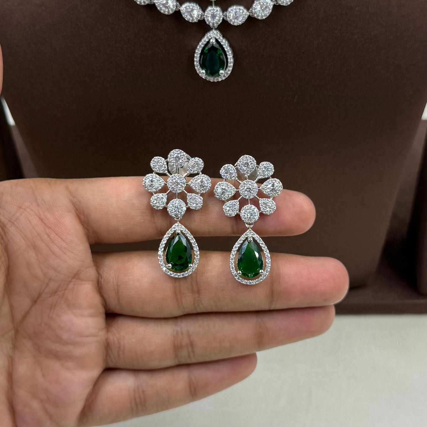 Aarohi American Diamond Delicate Necklace