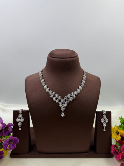 Jasmine American Diamond Necklace