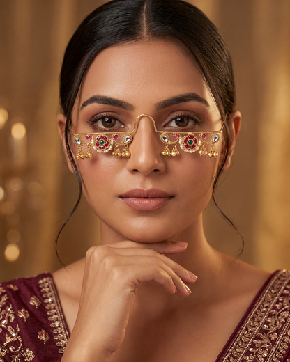 Eshani Pachi Kundan Facelet