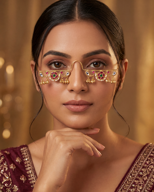 Eshani Pachi Kundan Facelet