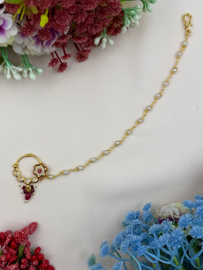 Aanandi Traditional Indian Nose Ring