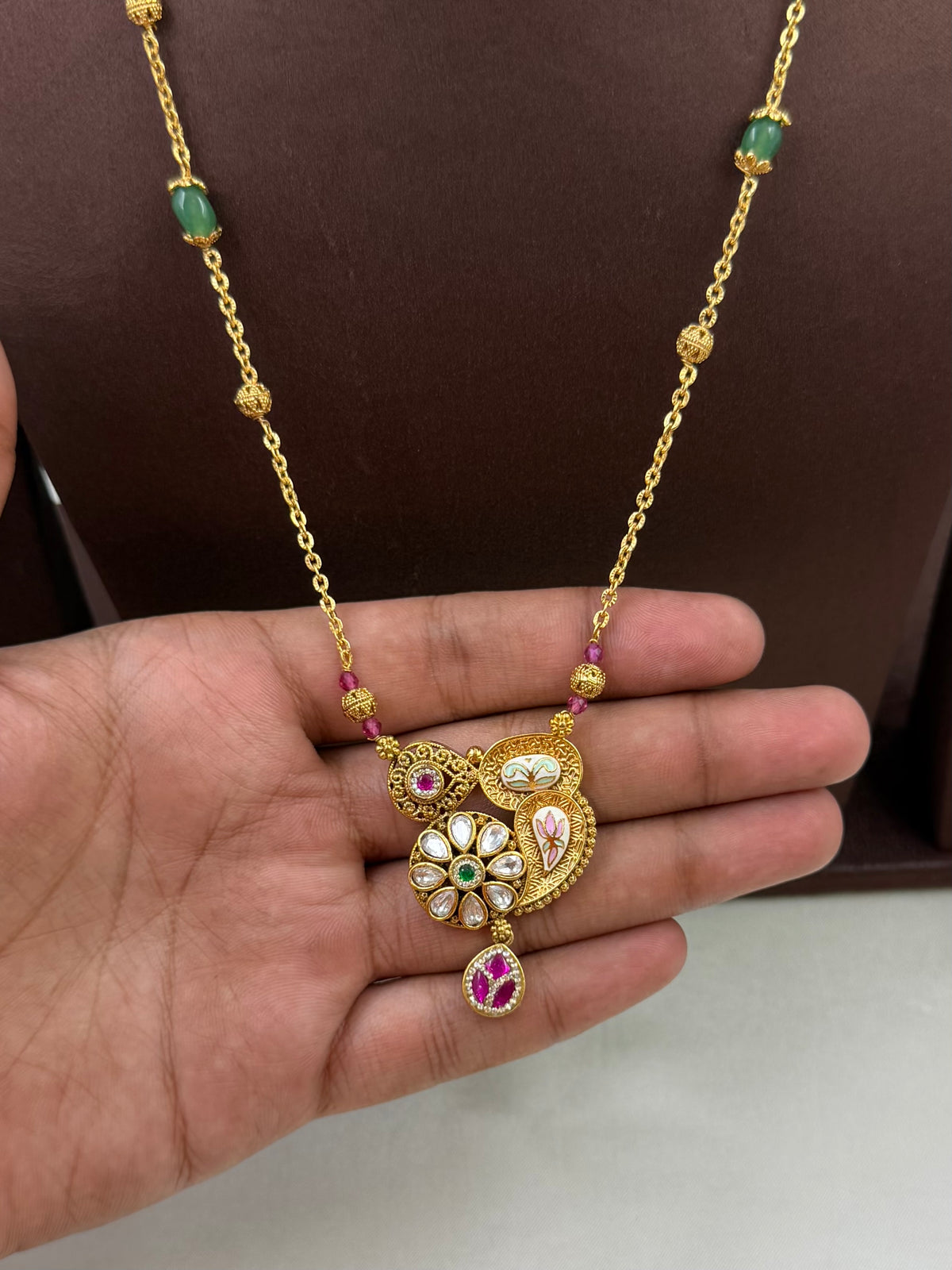 Nita Chorski Delicate Semi Long Necklace Set