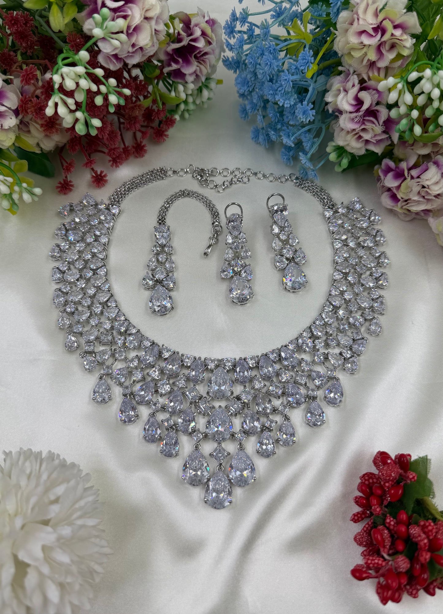 Saniya American Diamond Necklace Set