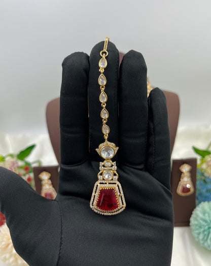 Zevra Moissanite Kundan Necklace