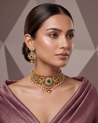 Anita Traditional Choker Necklace Set