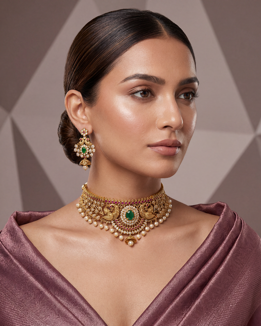 Anita Traditional Choker Necklace Set