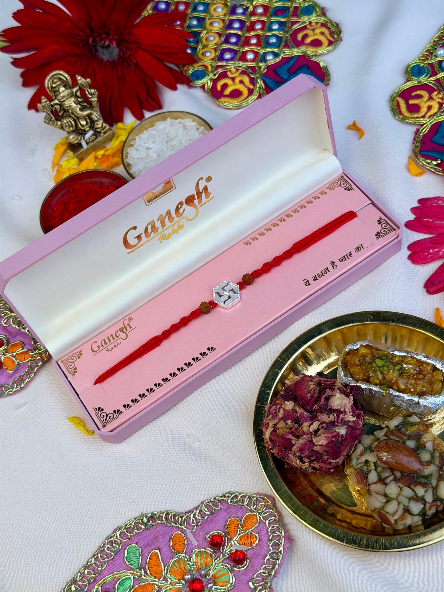 Auspicious Swastik Rakhi