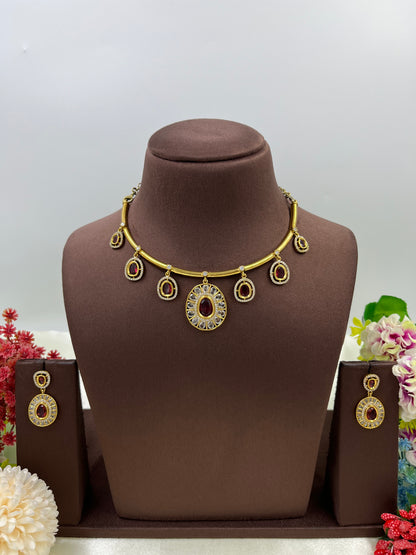 Ornate Victorian Ad Necklace