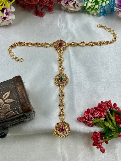Traditional Gold Hath Panja (One Pis)