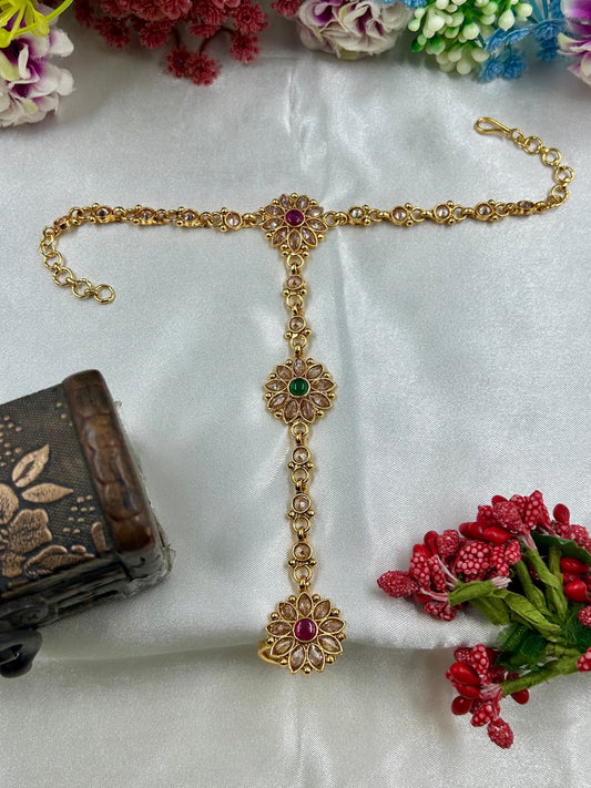 Traditional Gold Hath Panja (One Pis)