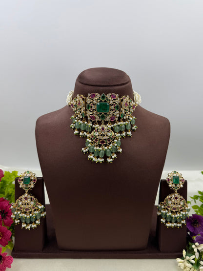 Diya Premium Traditional Choker Set