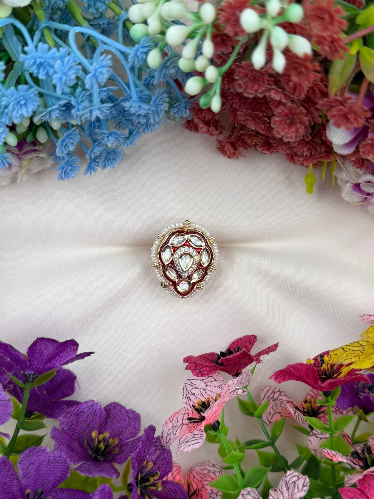 Shikha Moissanite Ring (Adjustable)