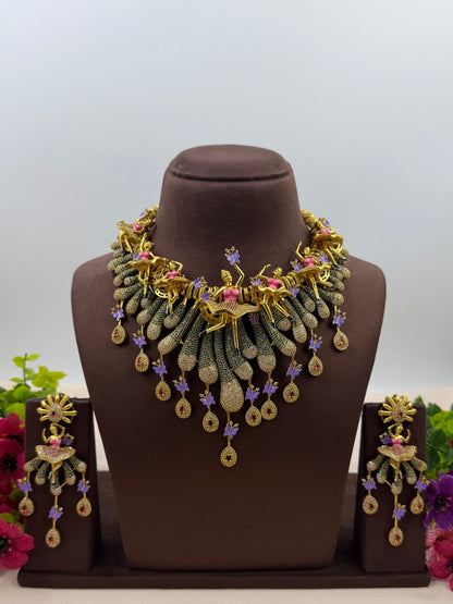 Dancing Doll Multi Colour Necklace Set