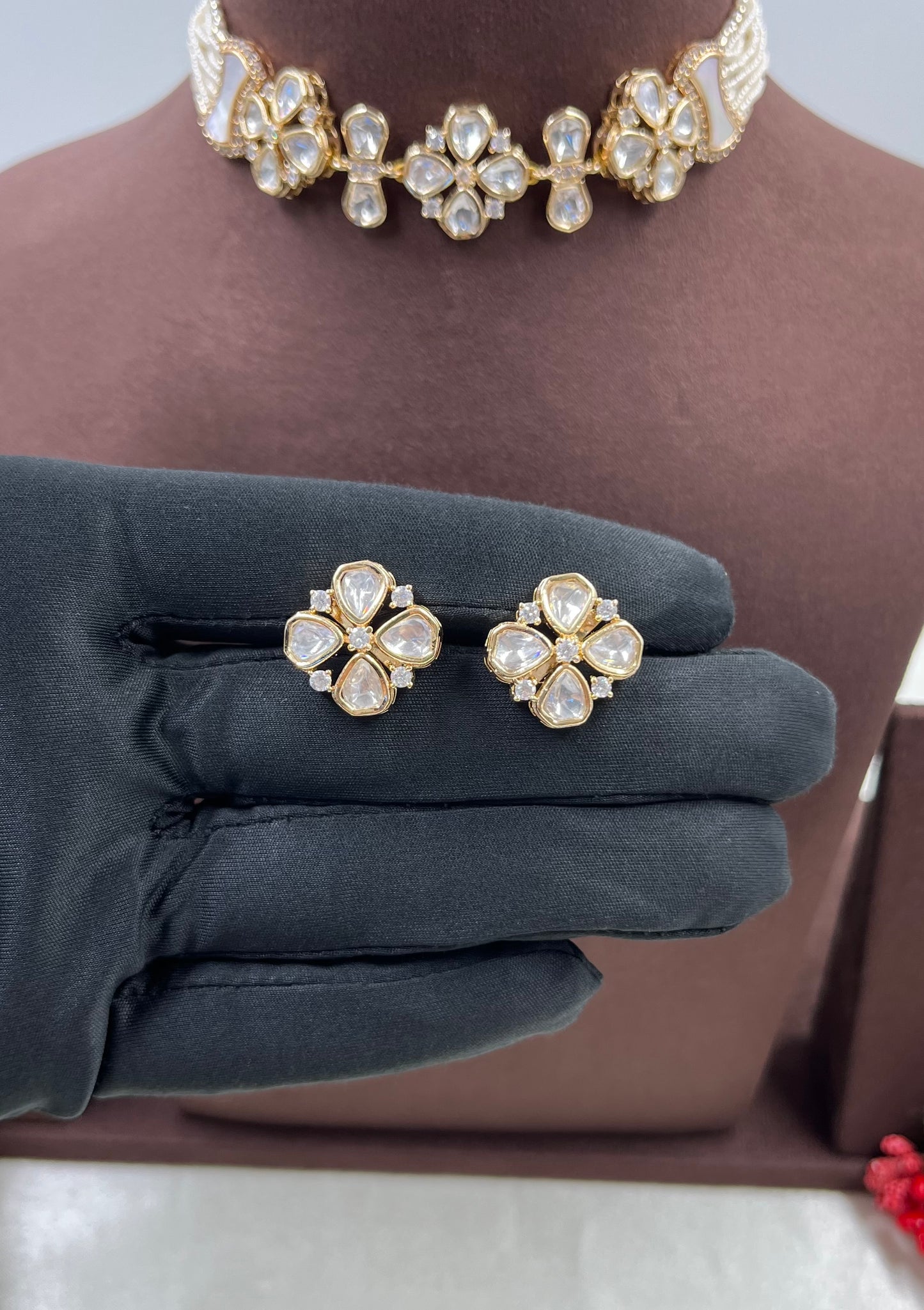 Vada Moissanite Choker Necklace