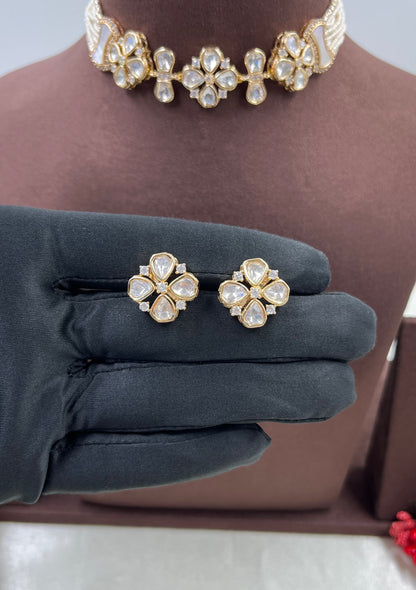 Vada Moissanite Choker Necklace