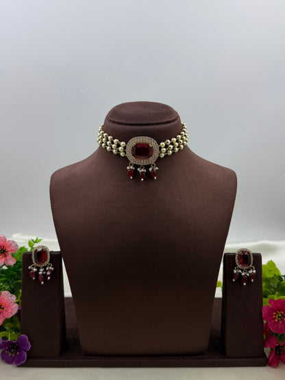 Saisha Victorian Choker Necklace Set