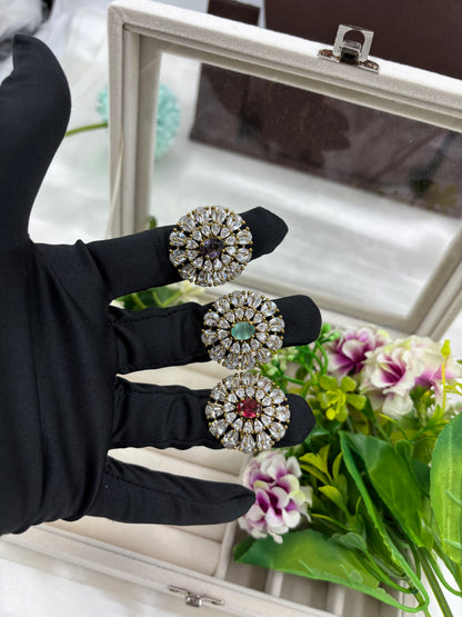 Diya Premium Victorian American Diamond Fingering