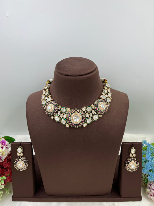 Sapphire Royal Multi Moissanite Necklace