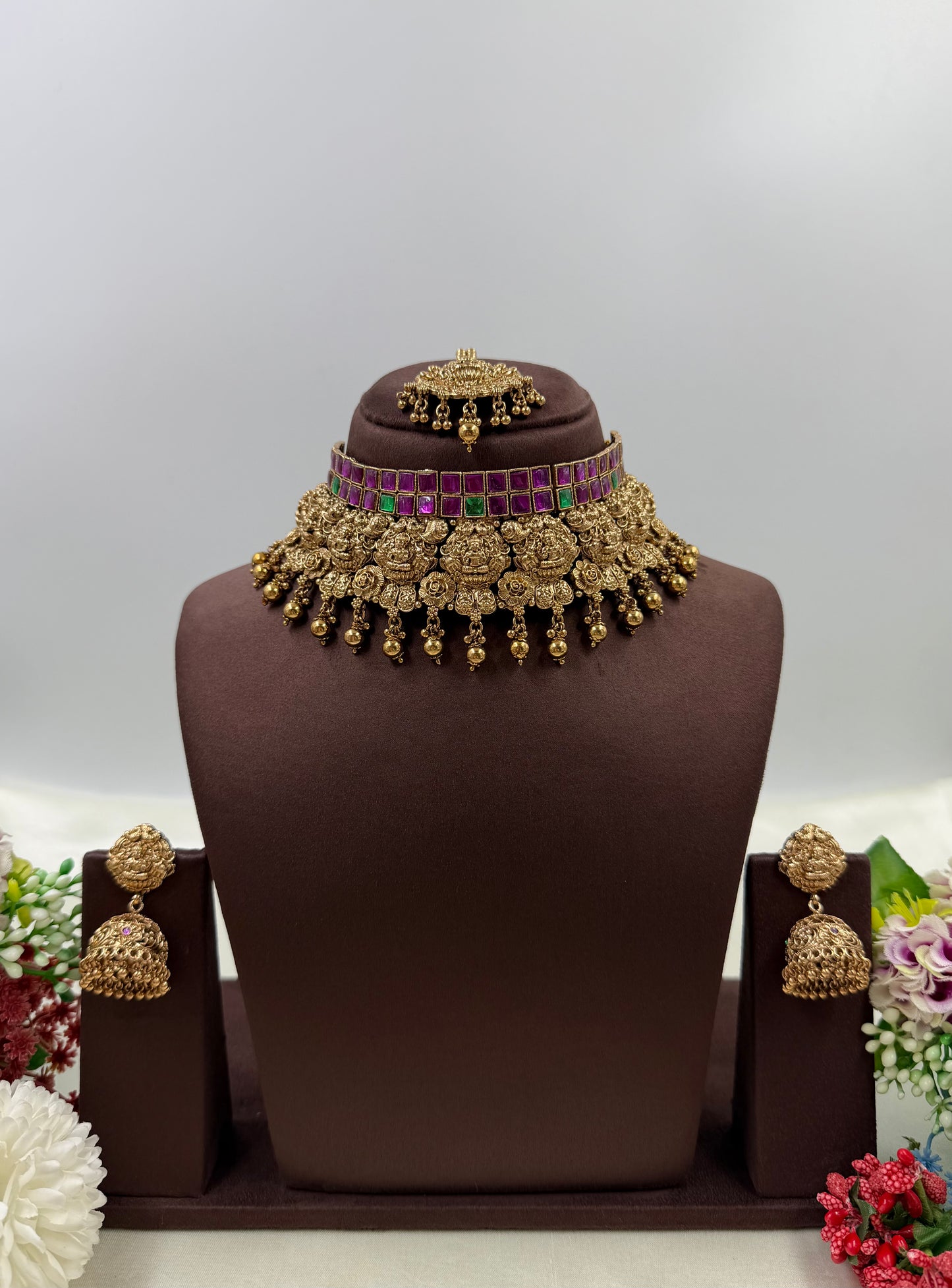 Karishma South Indian Choker Necklace Set