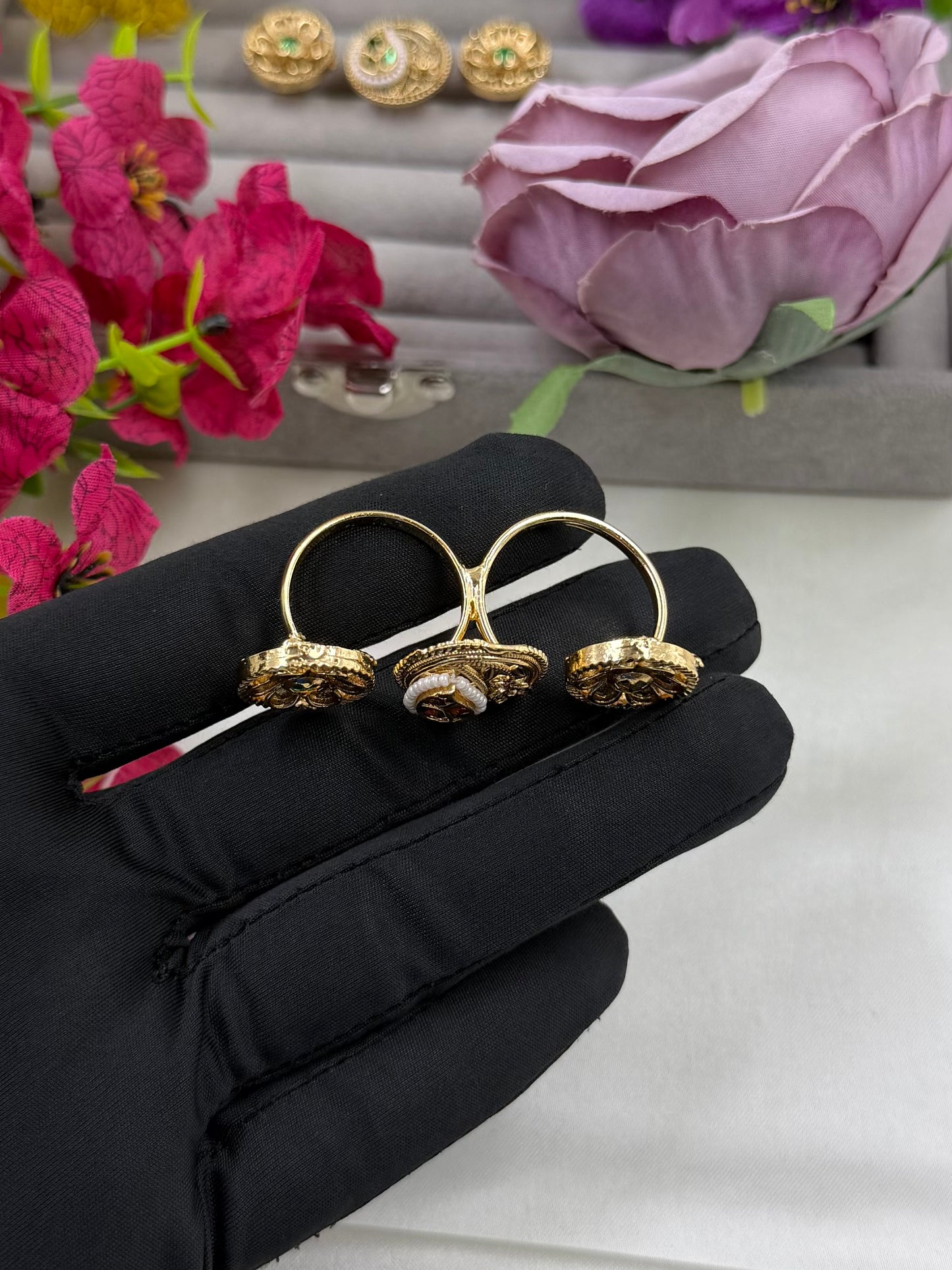 Pooja Heritage Ring (Adjustable)