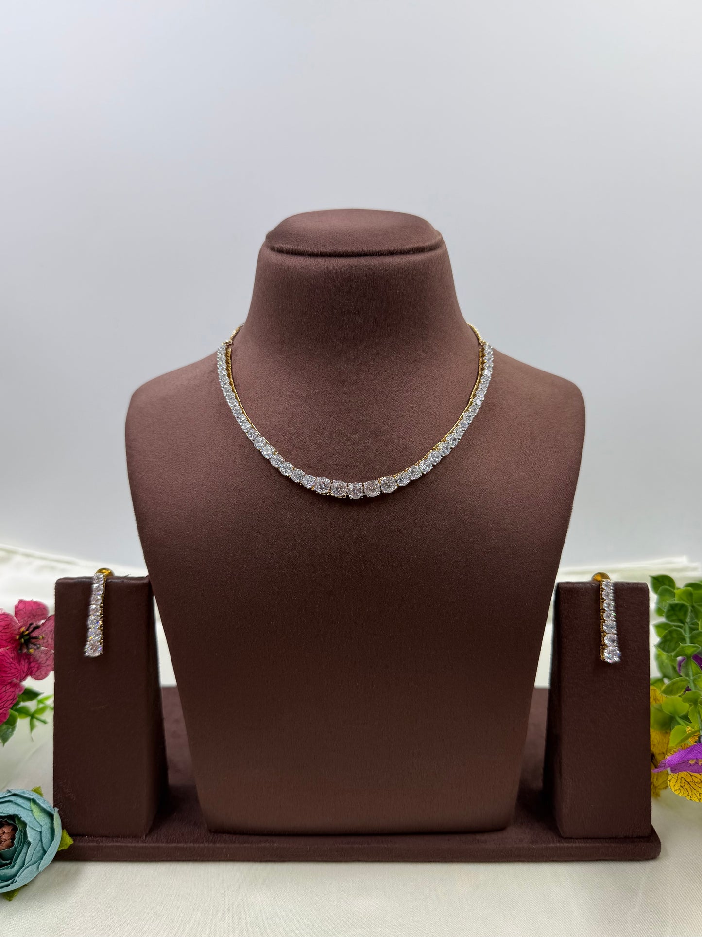 Avni American Diamond Delicate Necklace