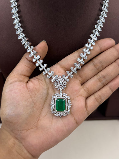 Elena American Diamond Delicate Necklace Set
